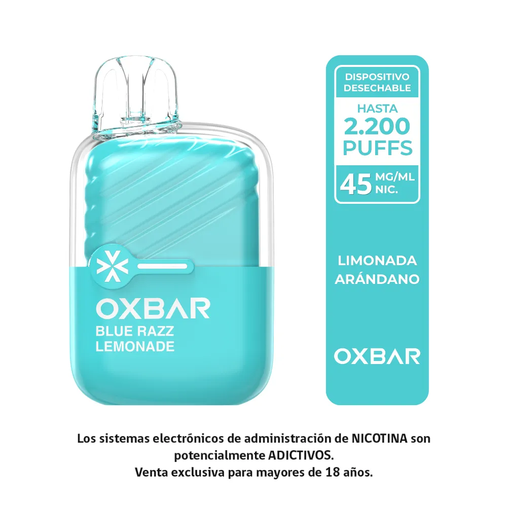 Oxbar Mini - 2200 Puffs (Limonada Arándano)