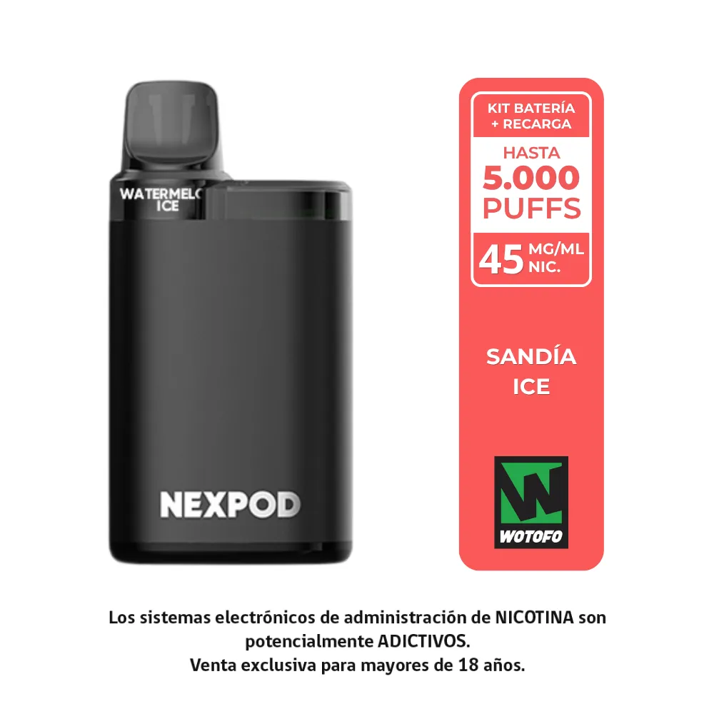 Wotofo NexPOD Kit - 5000 Puffs (Watermelon ICE)